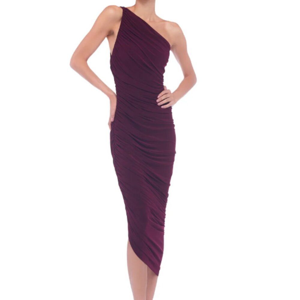 Norma Kamali Diana Gown Plum Large